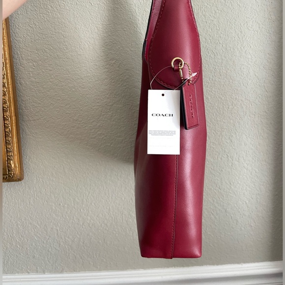 NWT Coach Brooklyn Shoulder Bag 28 Dark Ruby - Picture 5 of 10